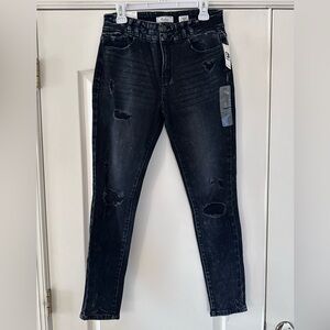 Buckle Black Washed High-Rise Skinny Jeans